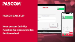 Neue pascom Call-Flip-Funktion für einen schnellen Gerätewechsel