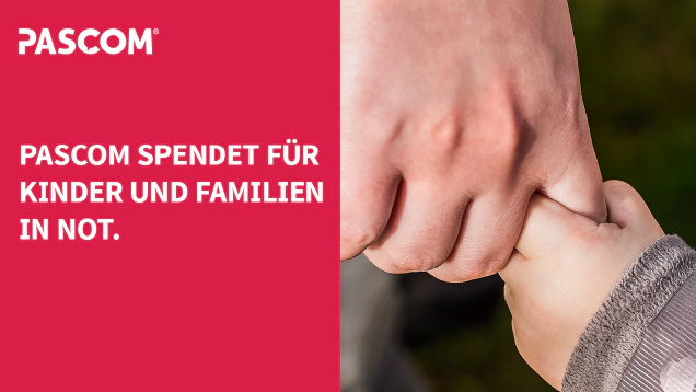 pascom spendet für Kinder und Familien in Not