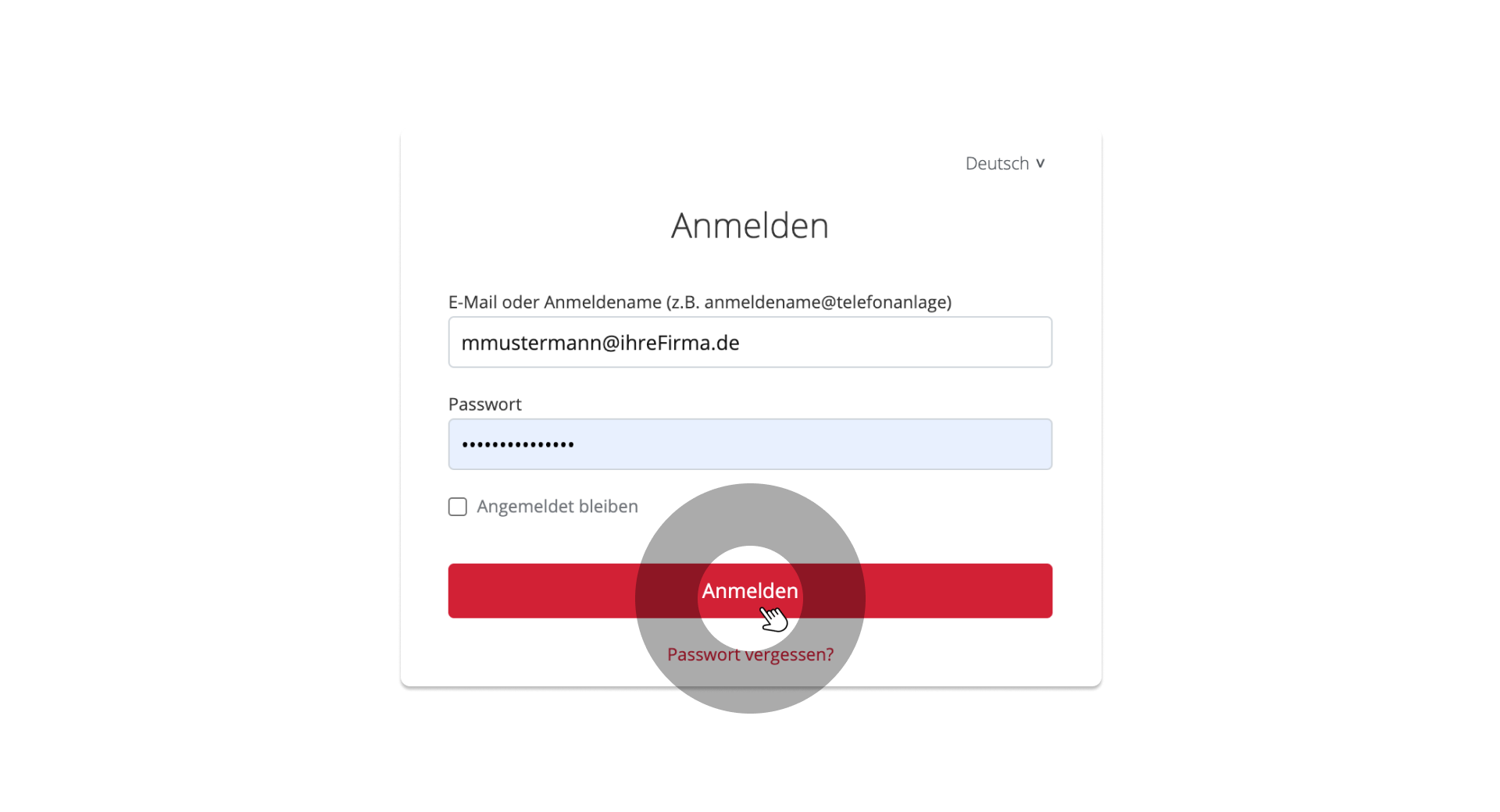 Login mit Email