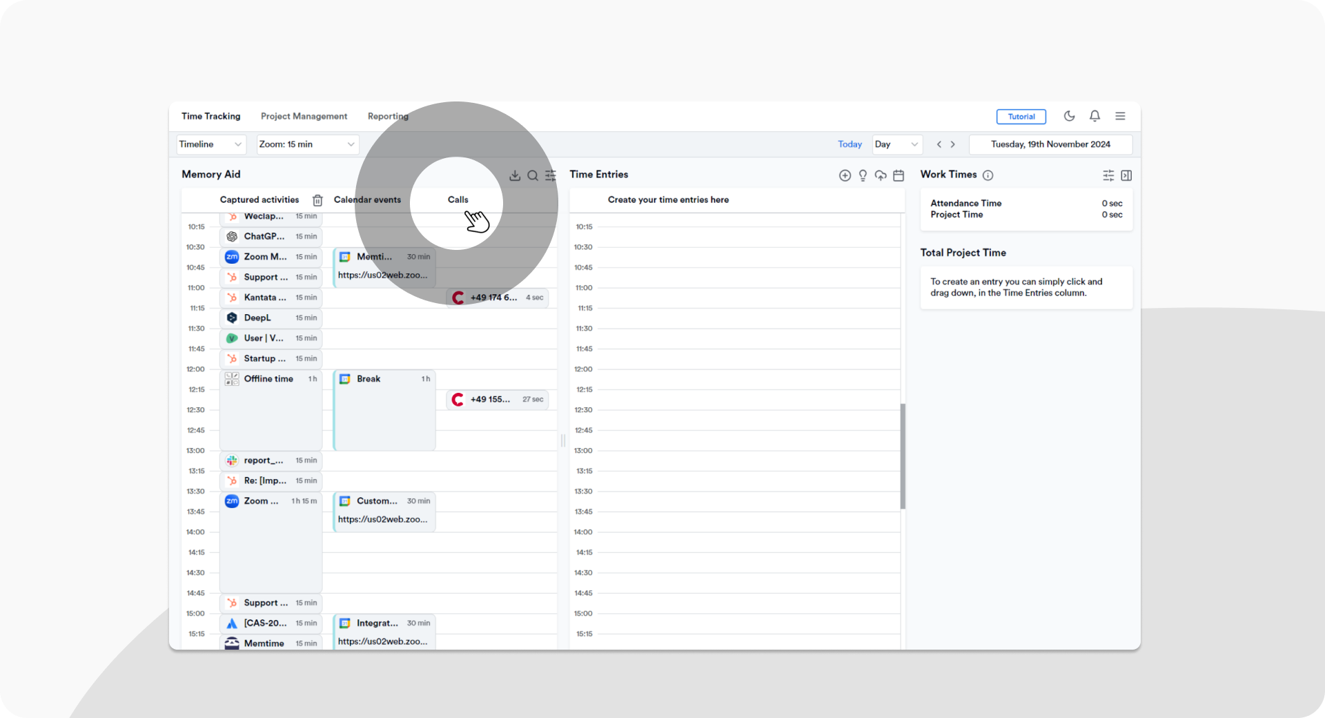 pascom call recording in Memtime